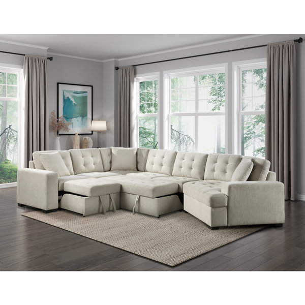 Latitude Run® 4 Piece Upholstered Sectional Wayfair Canada